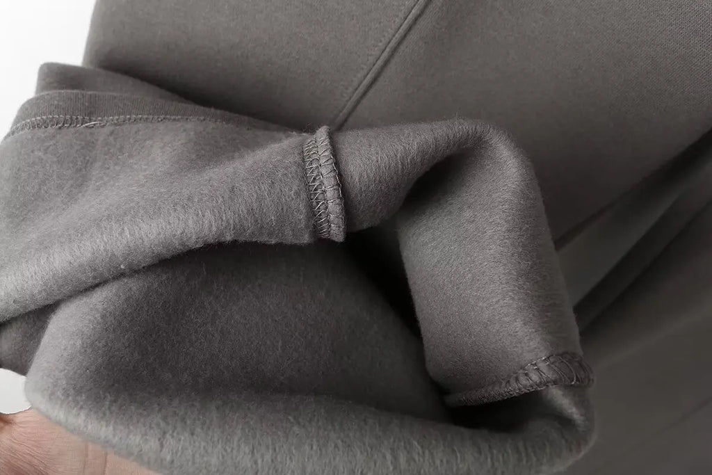 HH Women's Fall 2-Piece Retro Solid Color Zip Bomber Jacket Sweatshirt+High Waist Lace Up Women's Wide Leg Pants Street Wear