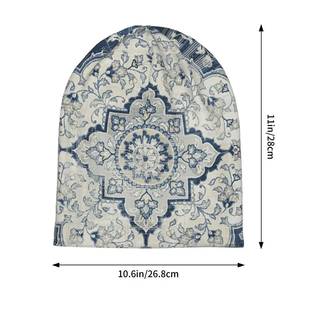 Oriental Rug Art Culture Men Women Adult Beanies Caps Knitting Bonnet Hat Warm Hip Hop Autumn Winter Outdoor Skullies Hats