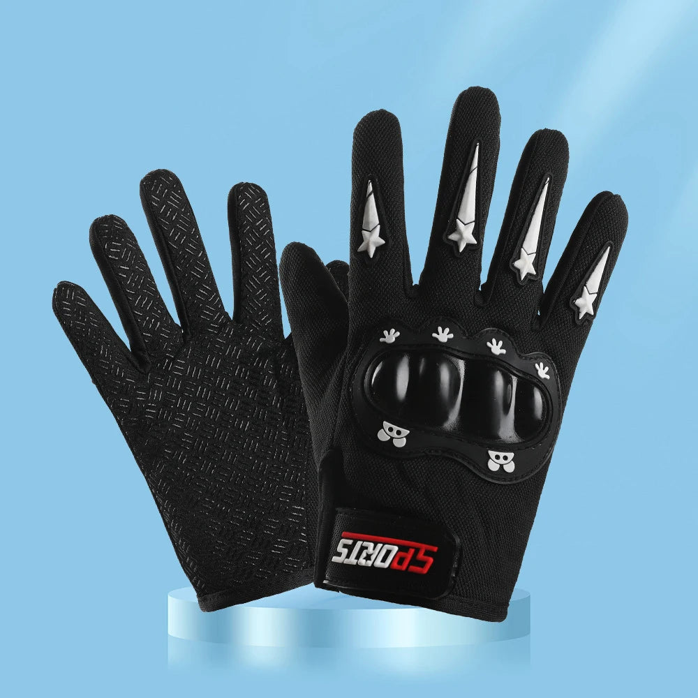 Cycling Kids Gloves for Boys Girls Hard Shell Protective Gloves Sports Fitness Climbing Skateboarding Children Anti Slip Gloves