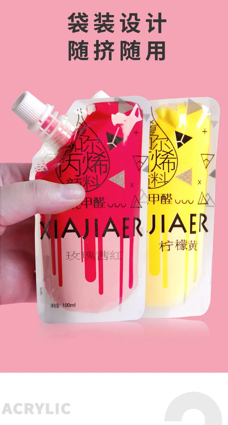 100ML/64 color bag Chagall Acrylic Paint Fine Artist Art Student Painting Graffiti DIY art supplies Acrylic paint