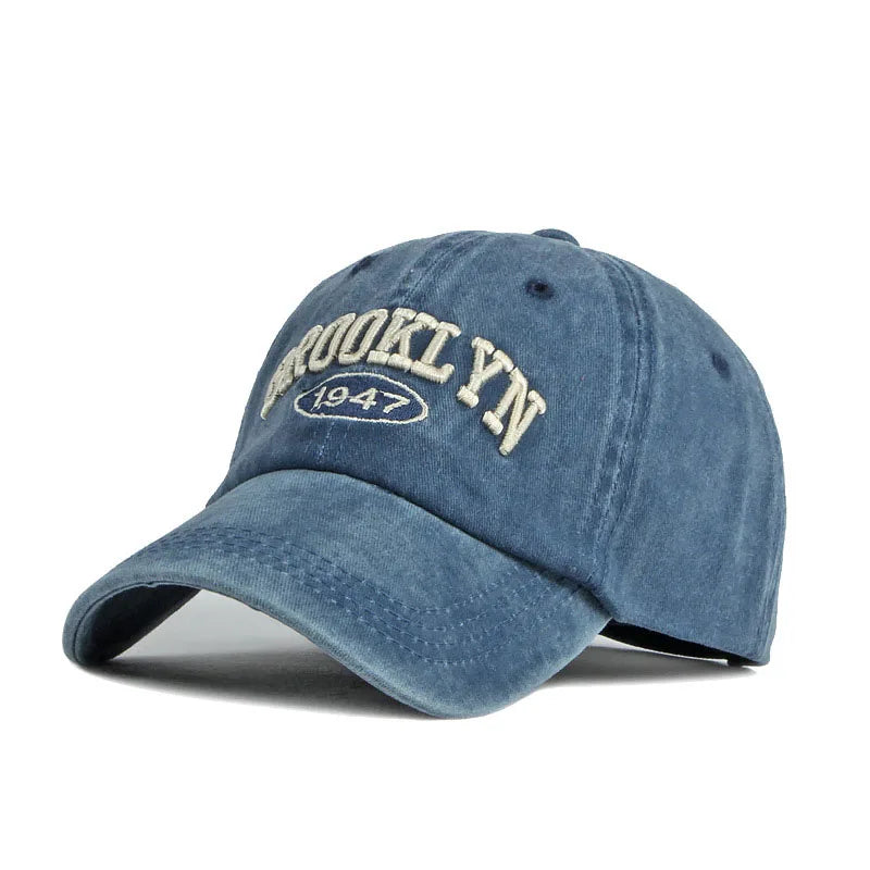 Brooklyn Alphabet Baseball Cap Men Women's Cowboy Baseball Cap Summer Cotton Hat Snapback Hip-Hop Hat Casual Gorra Hombre Visor