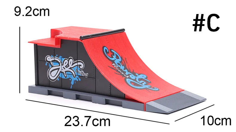 Professional Finger Skateboard DIY Skate Park Ramp Parts Tech Deck Scene Venue Combination Sets Novelty Toys Gift For Kids Child
