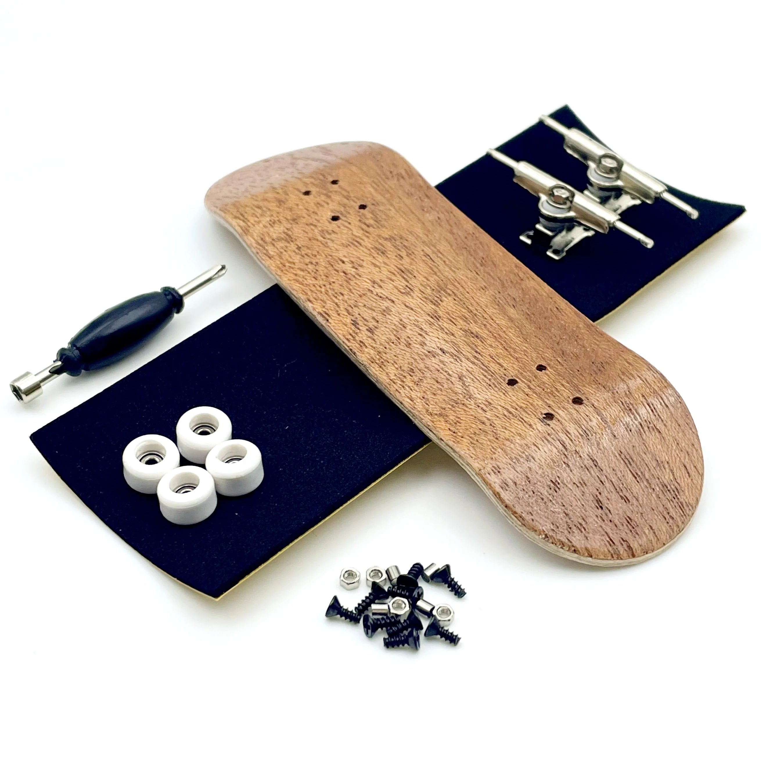 32mm Fingerboard Set with Maple Wooden Deck Metal Trucks Bearing Wheels