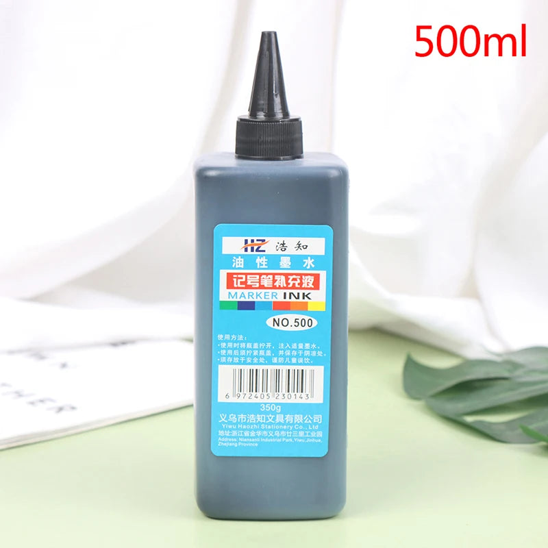500ml Permanent Dry Graffiti Oil Marking Pen For Marking Pen To Add Ink, Smooth And Easy To Use Stationery