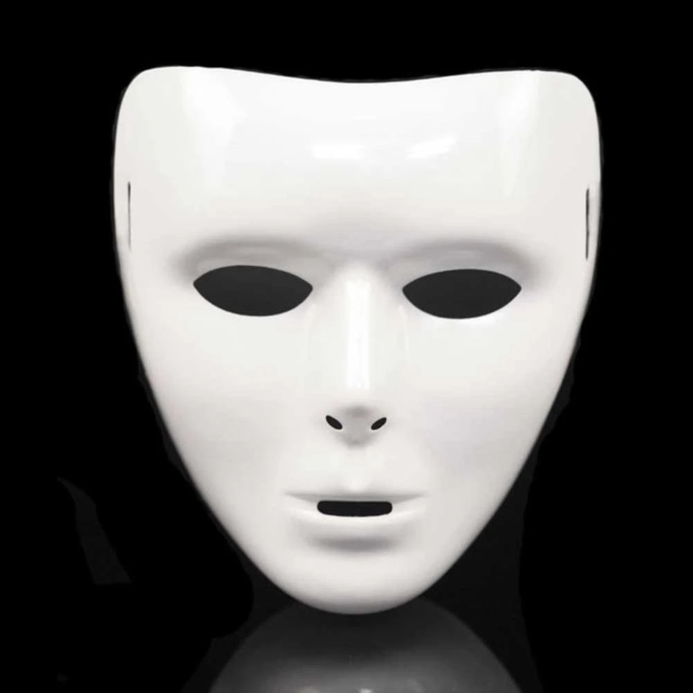 Halloween JabbaWockeeZ Dance Mask Hip-Hop Street Dance White Performances Mask For Man Women Dance Accessories