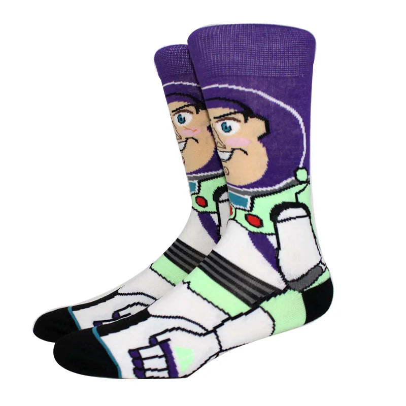 Hot Fashion Anime Women Socks Long Socks Knee-High Couples Cosplay Sock Personality Hip Hop Harajuku Men Funny Sock Size 36-44