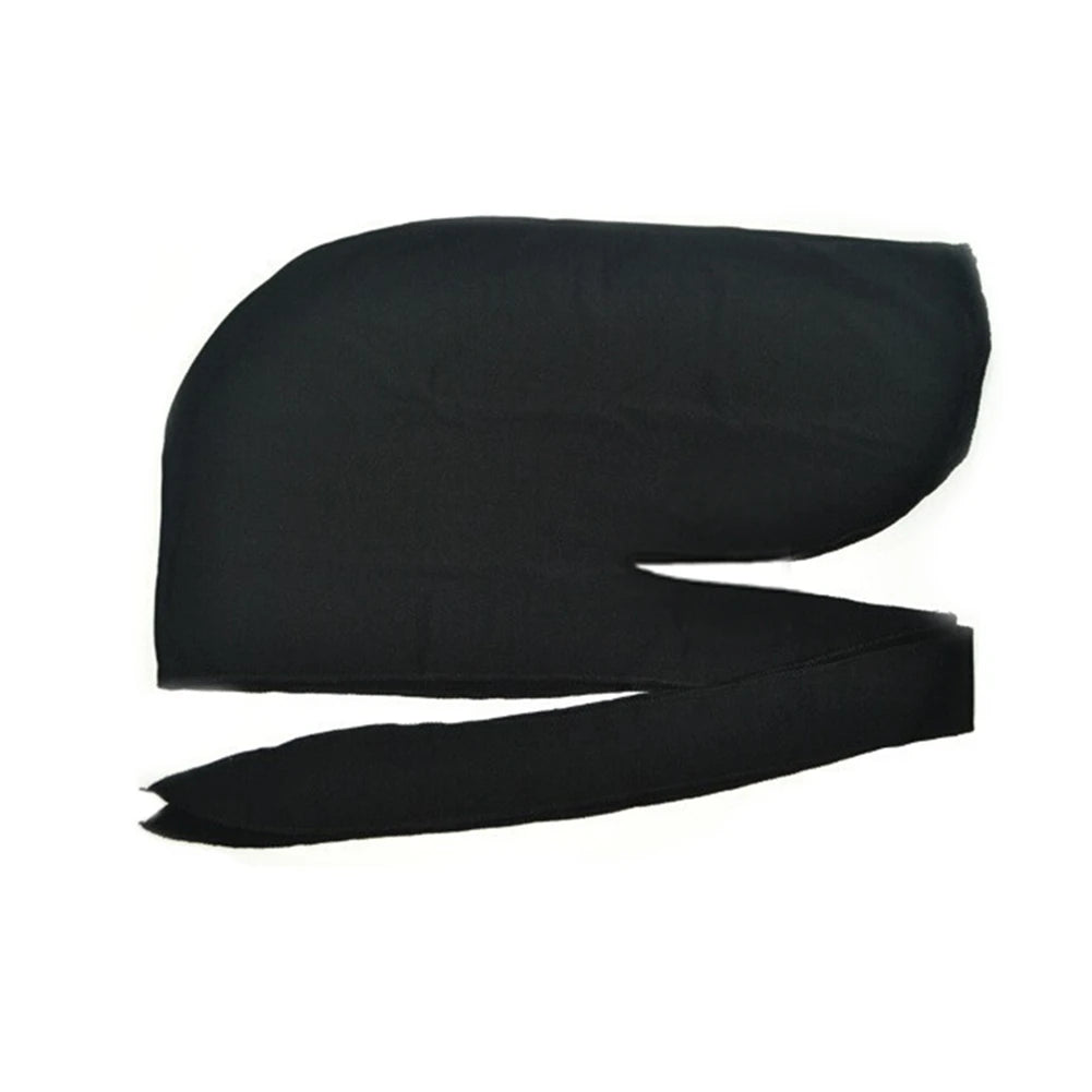 Fashion Du-rag Scarf Head Wrap Rap Band Tie Down Hat Outdoor Sports Bandanas Children Headwear For Hip Hop Hat Men Women