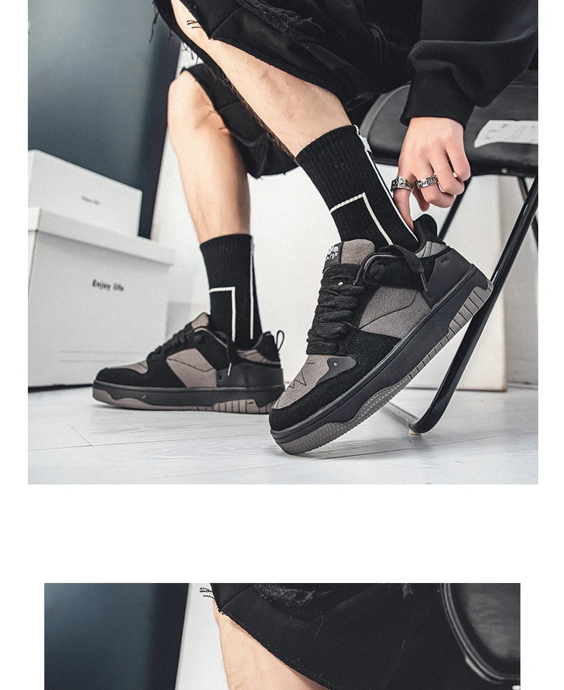 Fashion Green Men's Casual Sneakers Street Youth Sport Skateboard Shoes Men Designer Skateboarding Men Sneaker zapatillas hombre