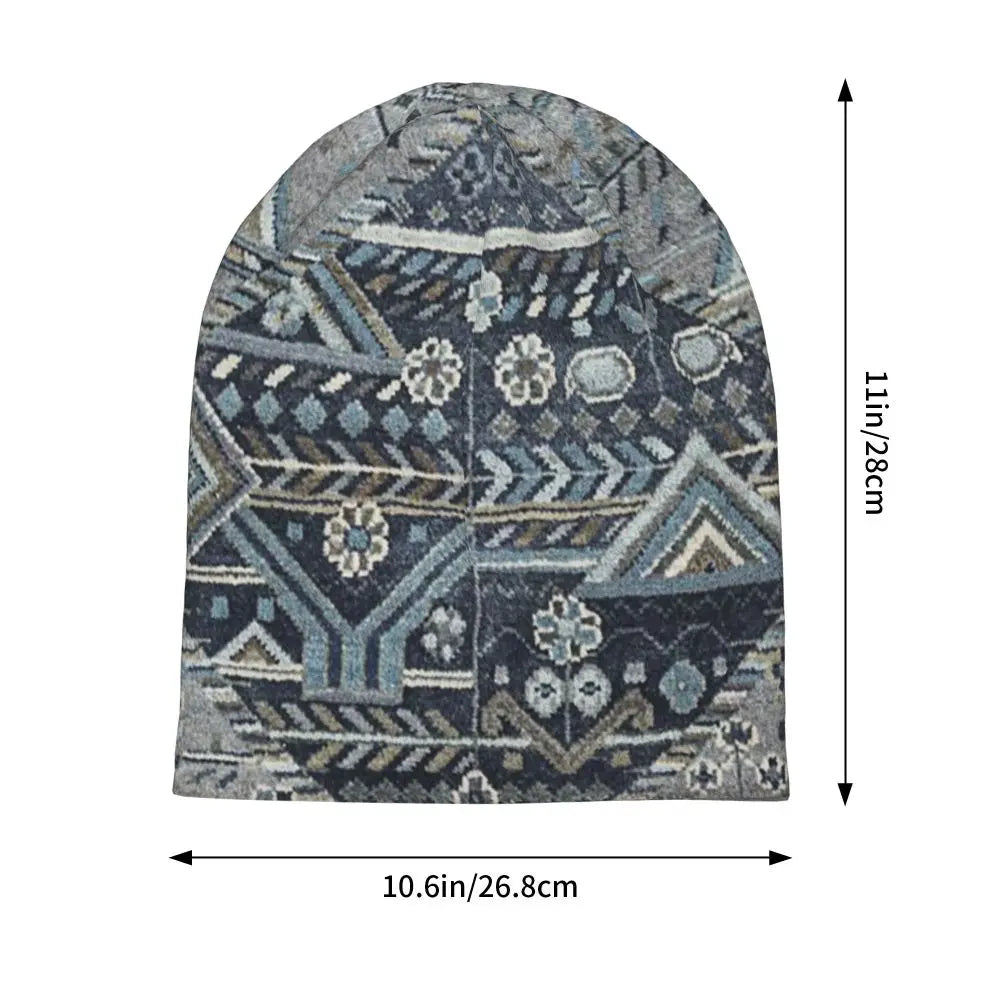 Oriental Rug Art Culture Men Women Adult Beanies Caps Knitting Bonnet Hat Warm Hip Hop Autumn Winter Outdoor Skullies Hats