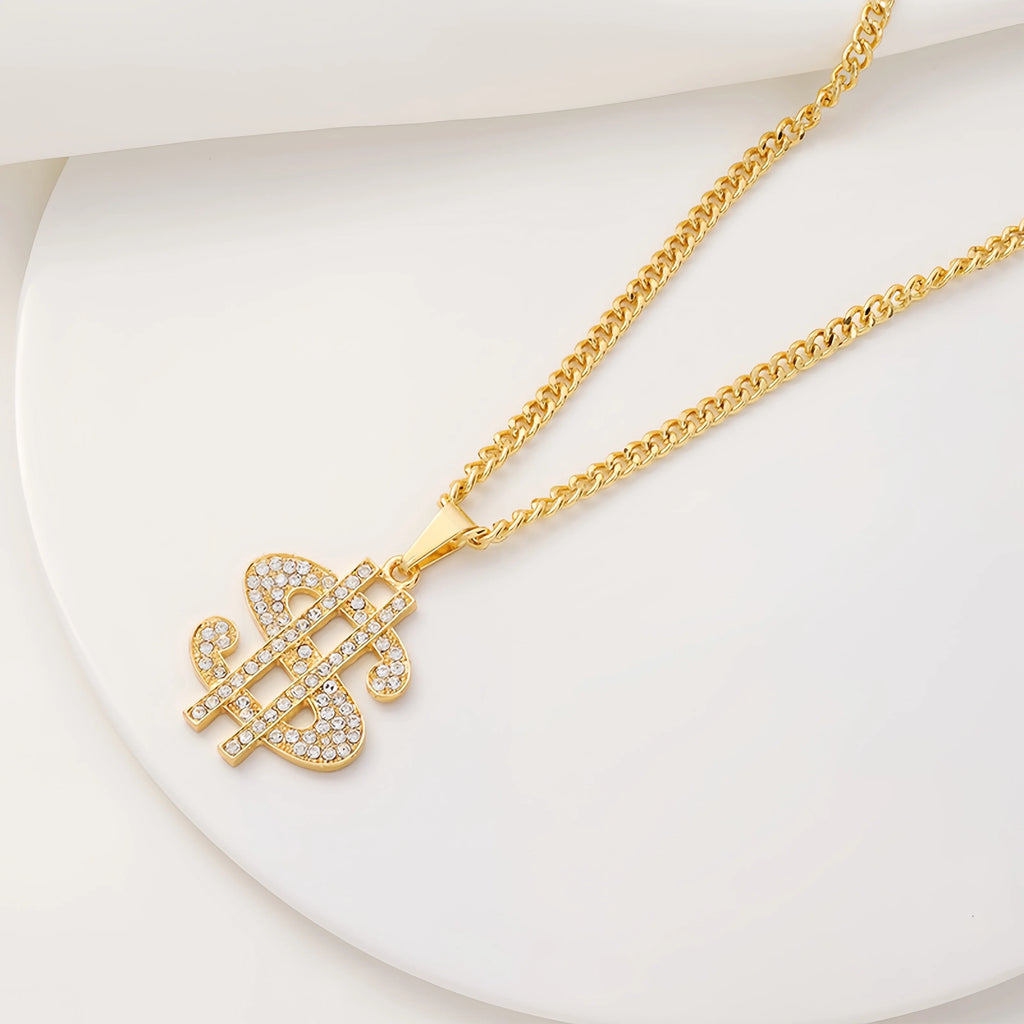 The 2025 new 2PCS hip-hop style declaration card Spades heart necklace is suitable for both men and women to wear. It is a penda