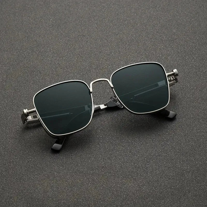 New Vintage Hip Hop Square Sunglasses Women Men Punk Sun Glasses Eyewear Oculos De Sol for Male Female Metal Frame Glasses