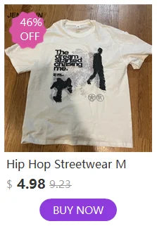 Hip Hop Streetwear Harajuku T Shirt Girl Japanese Kanji Print Tshirt 2021CC Summer Mens Short Sleeve Cotton Oversized T-Shirt