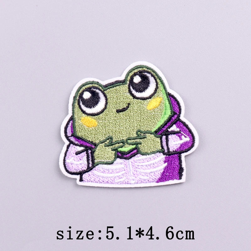 Little Yellow Duck Embroidery Patches For Clothing Hip Hop Animal Patch Iron On Patches On Clothes Fusible Patch Stickers Badges