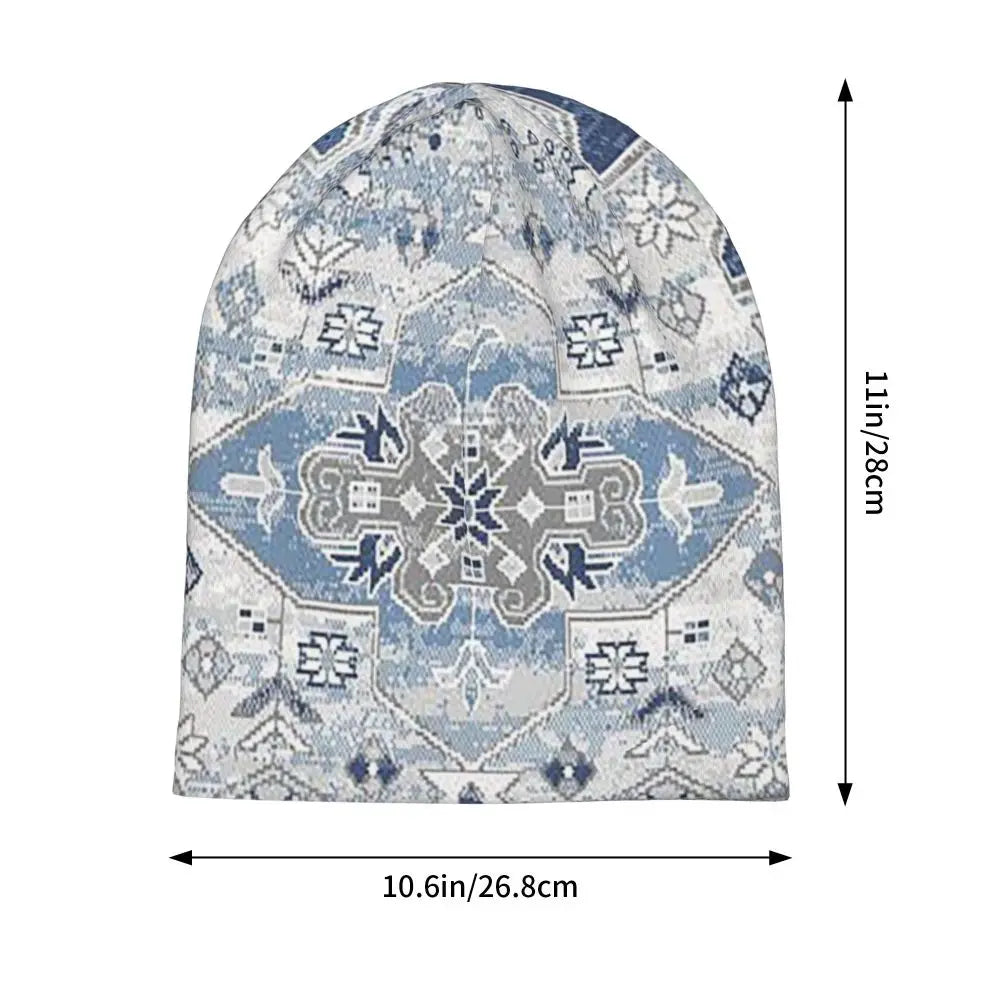 Oriental Rug Art Culture Men Women Adult Beanies Caps Knitting Bonnet Hat Warm Hip Hop Autumn Winter Outdoor Skullies Hats