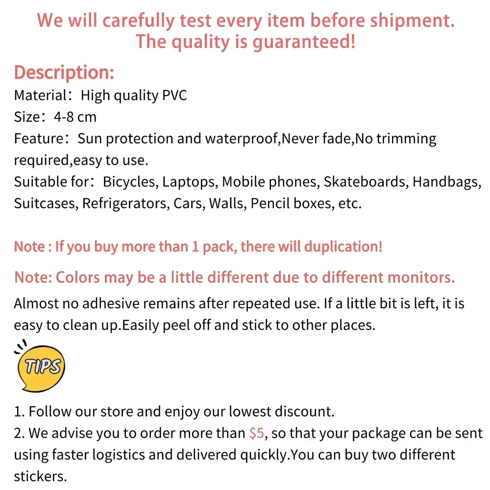 50PCS Hip Hop Graffiti Stickers, Colorful Street Art Decals, Cartoon Music Vinyl Skateboard Stickers for Laptop Water Bottle DIY