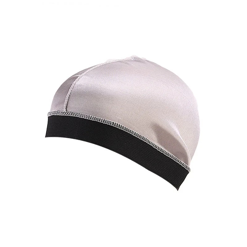 New Thick Silky Breathable Dome Elastic Mesh Wig Cap For Men Women Breathable Knit Street Style Cap Silky Wave Cap
