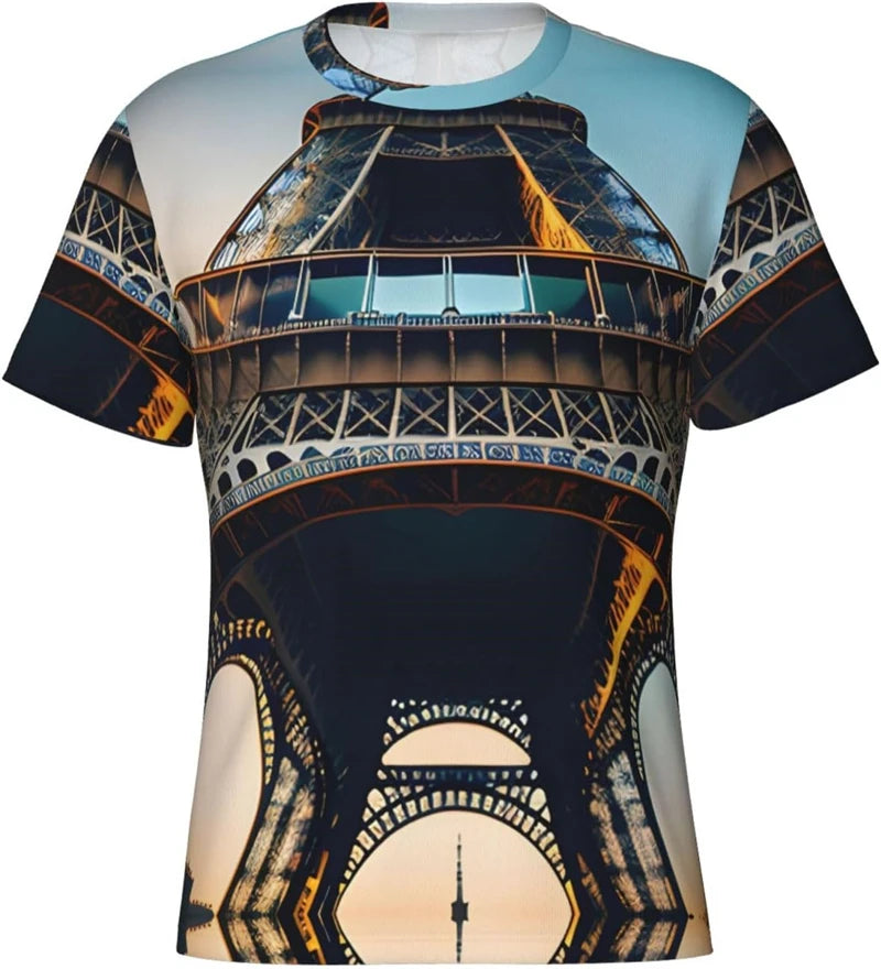 Hip Hop Graffiti Street Men's T Shirt 3D Print Cool Graphic Crew Neck Short Sleeve T Shirts Personality Fashion Cool Tee Top