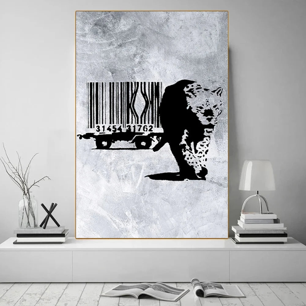 Street Graffiti Abstract Art Wall Posters Girl With Balloon Modern Home Room Decor Canvas Painting Mural Pictures Prints Artwork