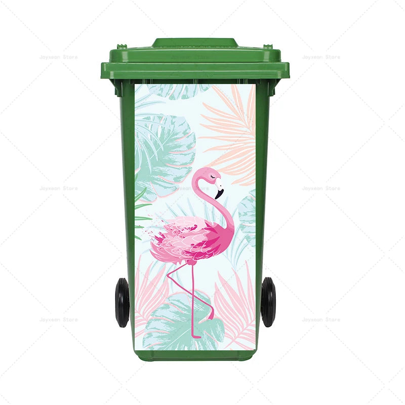 Art Graffiti Trash Can Sticker Kitchen Trash Can Waterproof Decoration Sticker Design Wallpaper Poster Cabinet Closet Stickers