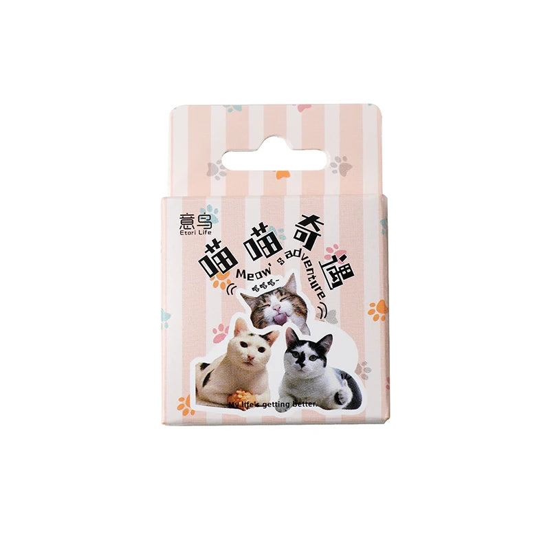 46pcs/Bag,Cat Stickers,Be for Suitcase Skateboard Luggage Laptop Phone Diy Sticke Decoration Stationery School Supplies Toys