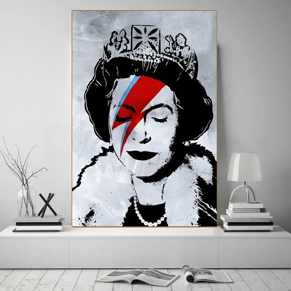 Street Graffiti Abstract Art Wall Posters Girl With Balloon Modern Home Room Decor Canvas Painting Mural Pictures Prints Artwork