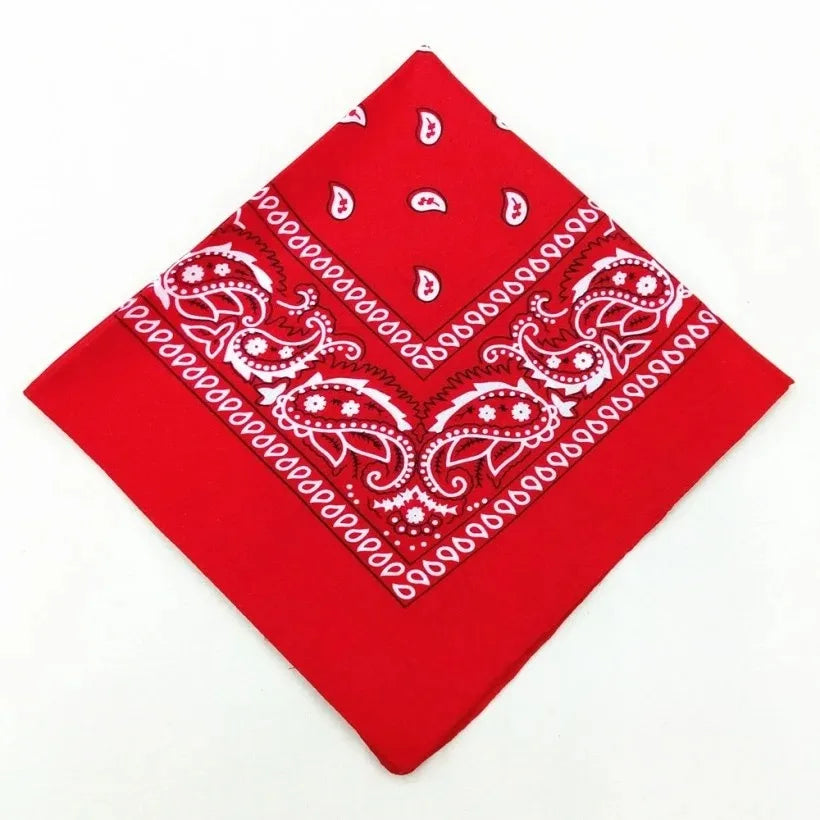 Fashion Hip Hop  Bandana Square Scarf Cowboy Cashew Black Red Paisley Headband Print For Women/Men/Boys/Girls