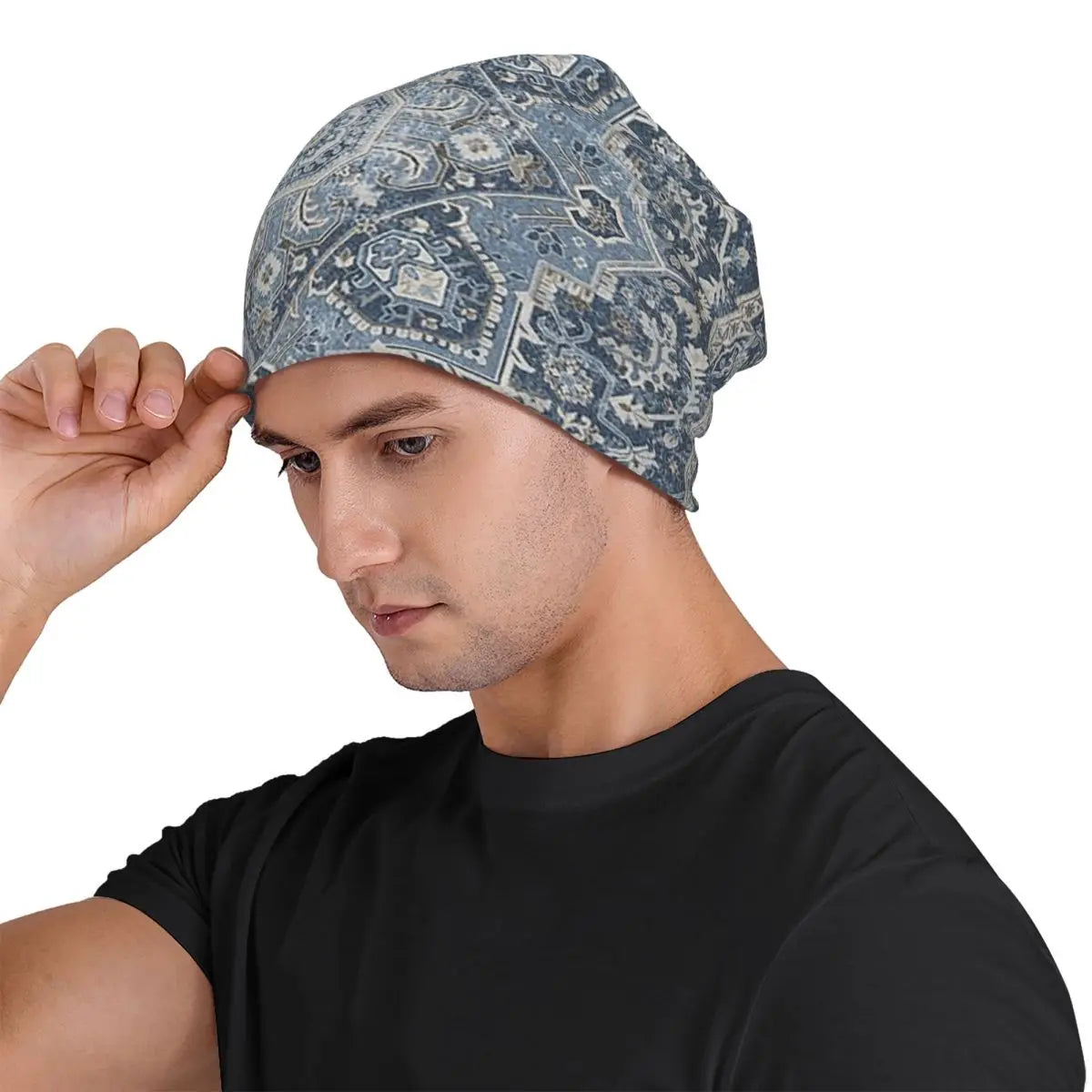 Oriental Rug Art Culture Men Women Adult Beanies Caps Knitting Bonnet Hat Warm Hip Hop Autumn Winter Outdoor Skullies Hats