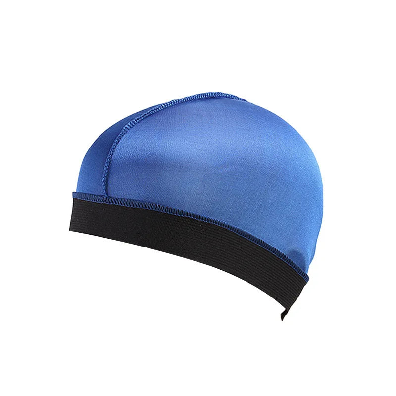 New Thick Silky Breathable Dome Elastic Mesh Wig Cap For Men Women Breathable Knit Street Style Cap Silky Wave Cap