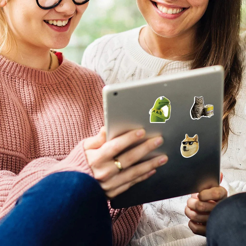 50PCS Funny Meme Graffiti Stickers Flakes For Cars Motorcycles Furniture Luggage Skateboards Lable