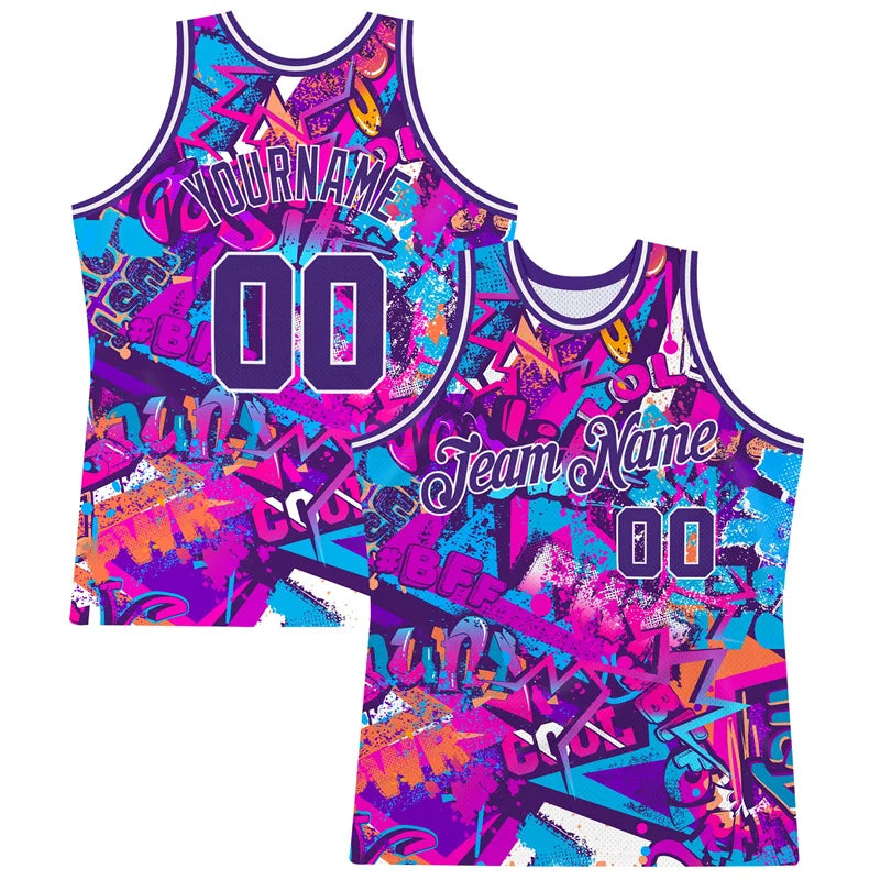 Street Art Neon Graffiti Custom Basketball Vest For Men Hip Hop Streetwear DIY Personality Name Summer Gym Sports Fashion Tank