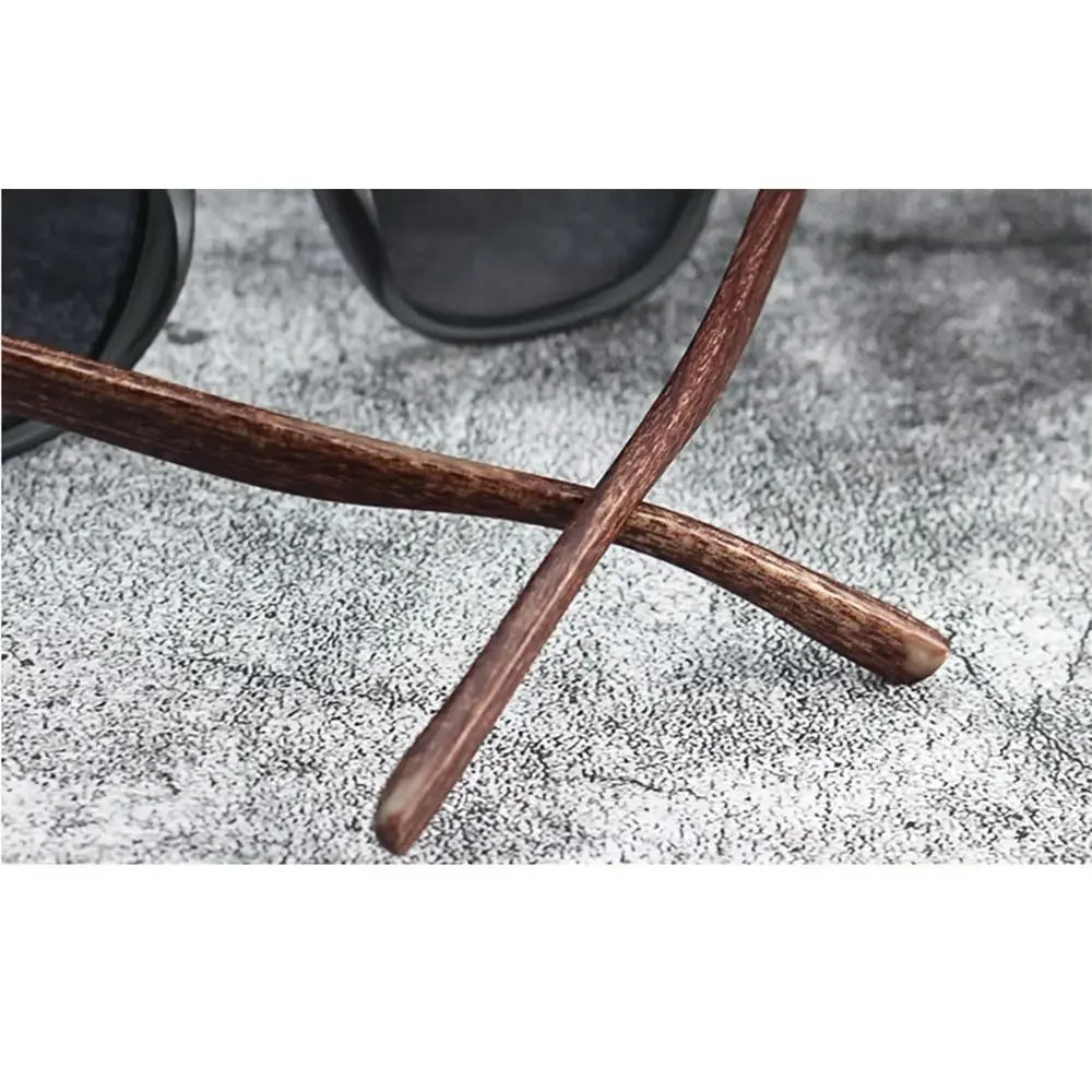Trendy Retro Wood Grain Sunglasses - Polarized UV Protection for Men & Women, Perfect for Cycling & Outdoor Street Photography