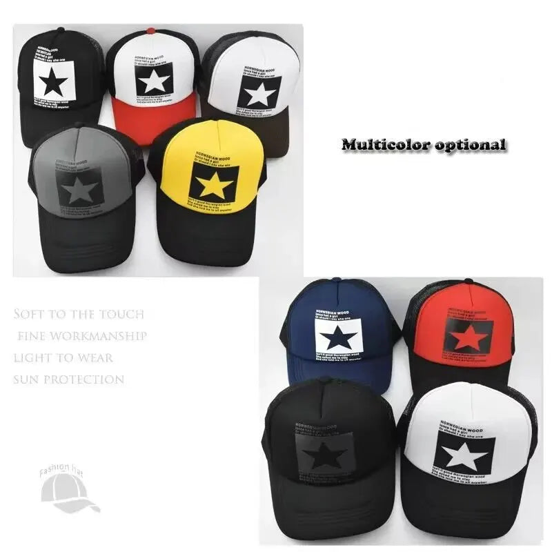 Fashion Spring Baseball Cap Snapback Mesh Hats Hip Hop Caps Cool Men Caps Female Outdoor Casual Sun Hat