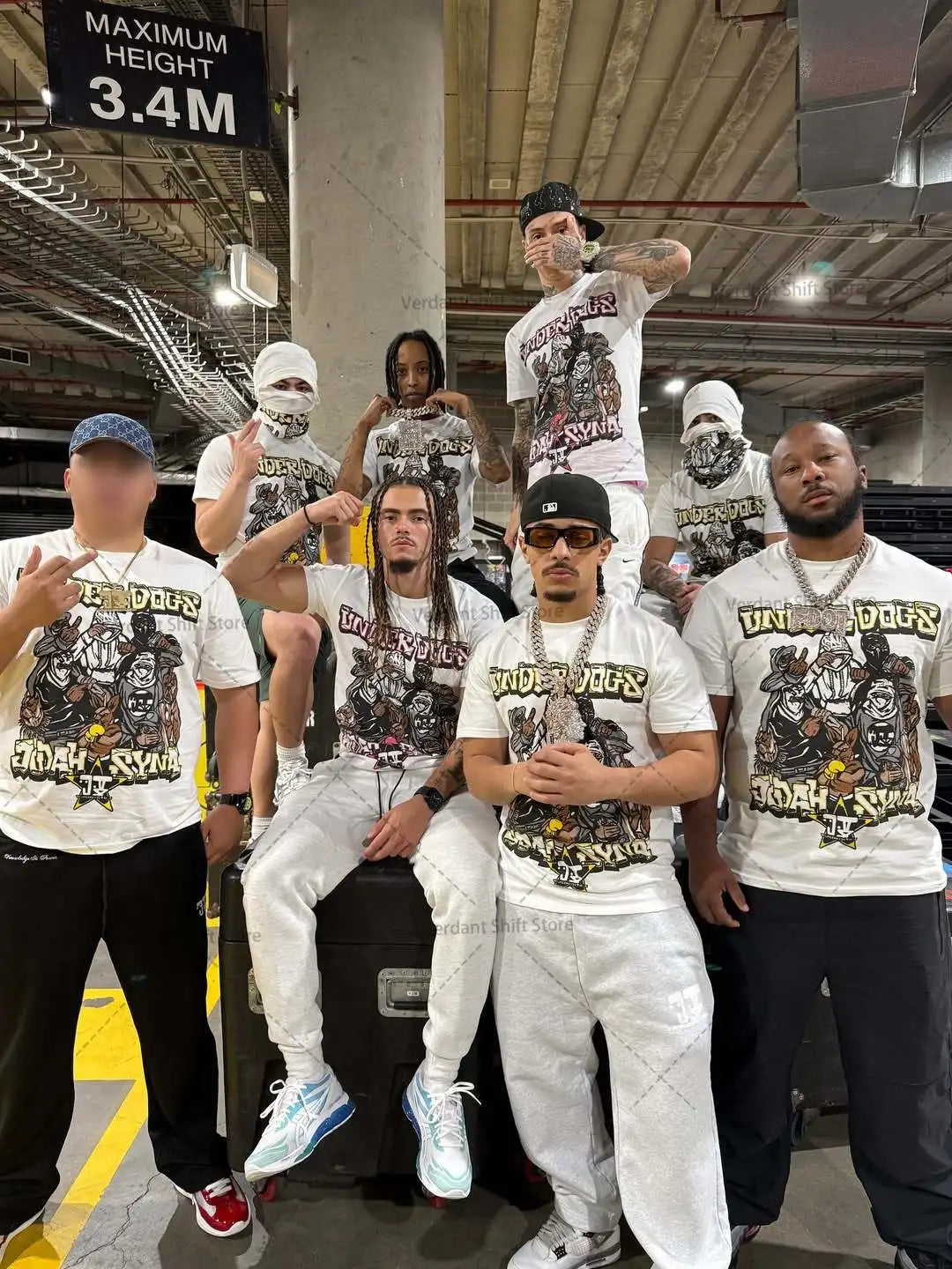 Streetwear style 100% cotton T-shirt with large print American-style street hip-hop fashion gang culture Short-sleeved men shirt