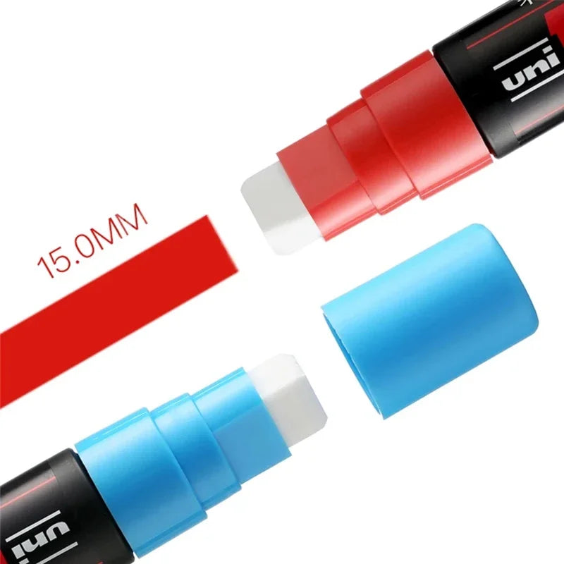 1pcs Japan UNI POSCA Marker PC-17K Graffiti Painting POP Poster Advertising Pen 15mm Water Based Big Head Pen Art Supplies