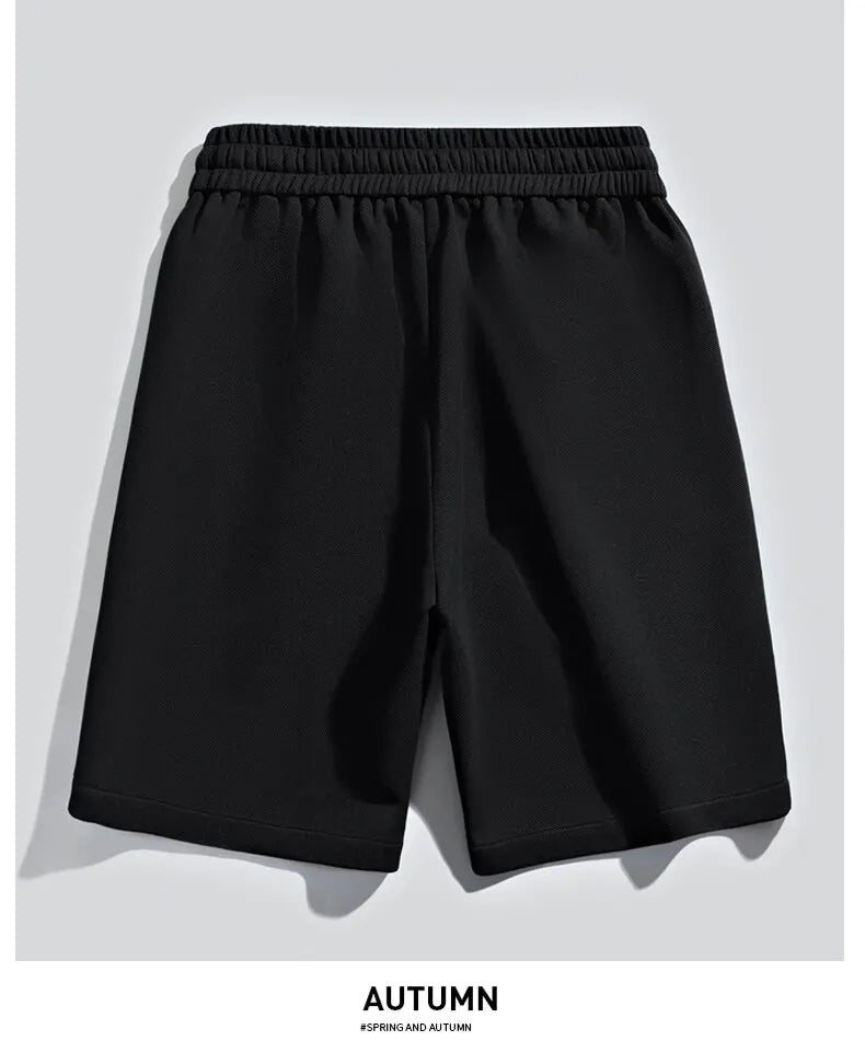 Fashion Men's Casual Shorts 2025 Summer Youth High Street Wear Knee-Length Pants Outdoor Sports Elastic Waist Five-Cents Joggers