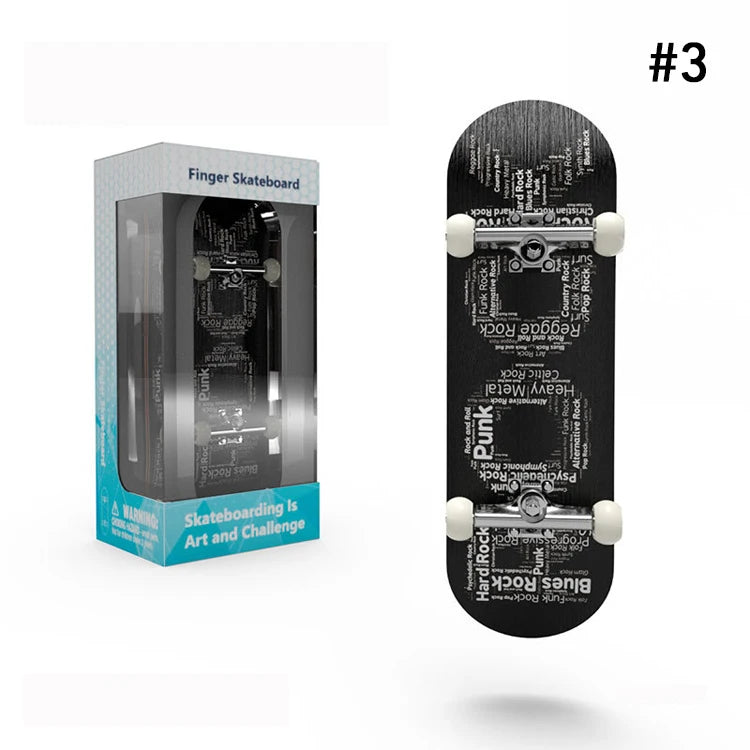 Wooden Professional Finger Skateboards DIY Toys Skate Park Tech Parts Deck Stunt Metal Bracket Bearing Wheel Tabletop Toys Gifts