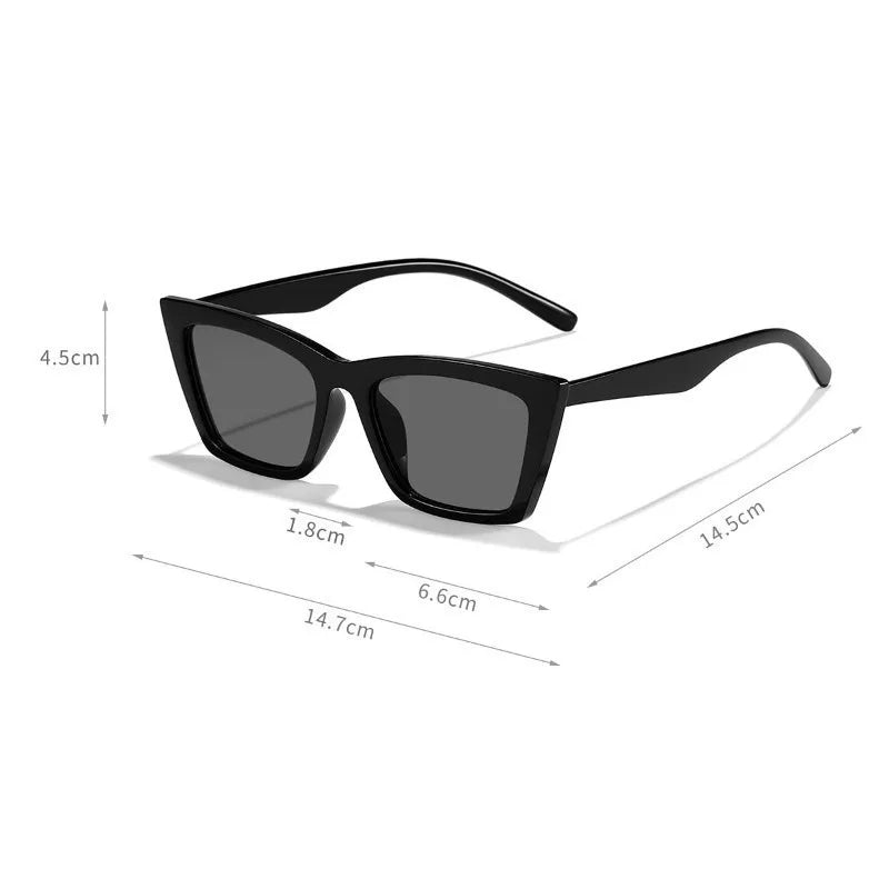 Hip-hop Cat Eye Sunglasses Aesthetic Shades Summer Retro Sunglasses for Women