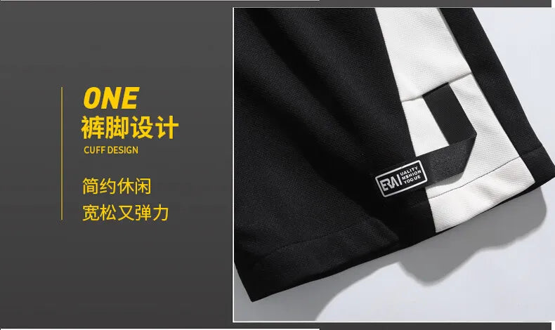 Fashion Men's Casual Shorts 2025 Summer Youth High Street Wear Knee-Length Pants Outdoor Sports Elastic Waist Five-Cents Joggers