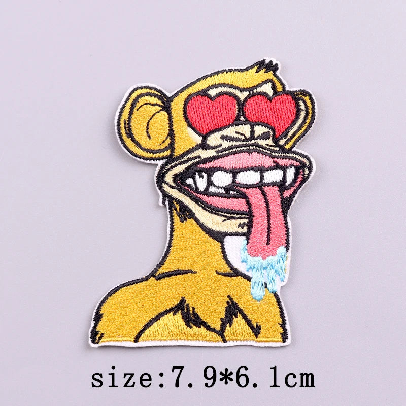 Little Yellow Duck Embroidery Patches For Clothing Hip Hop Animal Patch Iron On Patches On Clothes Fusible Patch Stickers Badges
