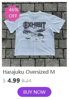 Hip Hop Streetwear Harajuku T Shirt Girl Japanese Kanji Print Tshirt 2021CC Summer Mens Short Sleeve Cotton Oversized T-Shirt