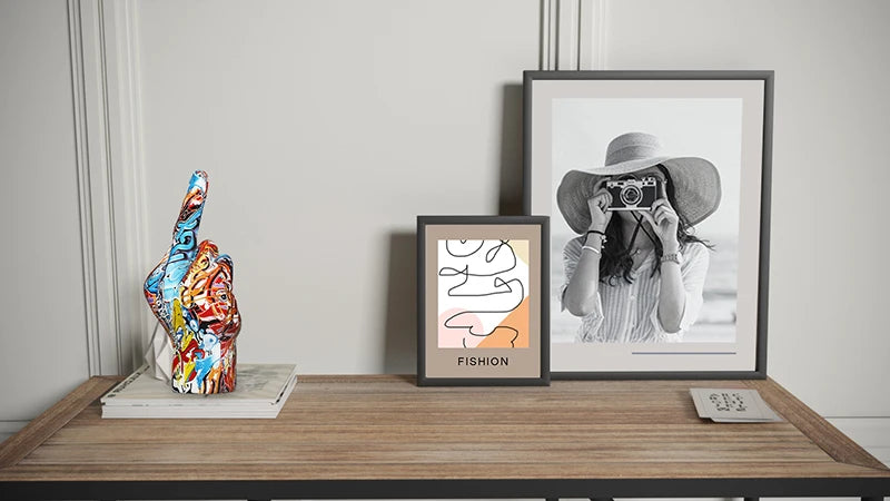 Graffiti Middle Finger Ornament Art And Crafts Resin Gesture Statue Desktop Ring A Living Room Home Decoration
