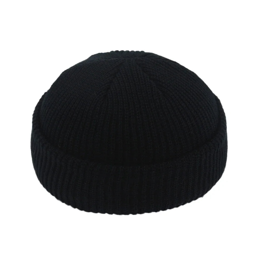Autumn and Winter Retro Fashion Knitted Hat Men's and Women's Versatile Street Trend Hip Hop Hat Outdoor Warm Hat