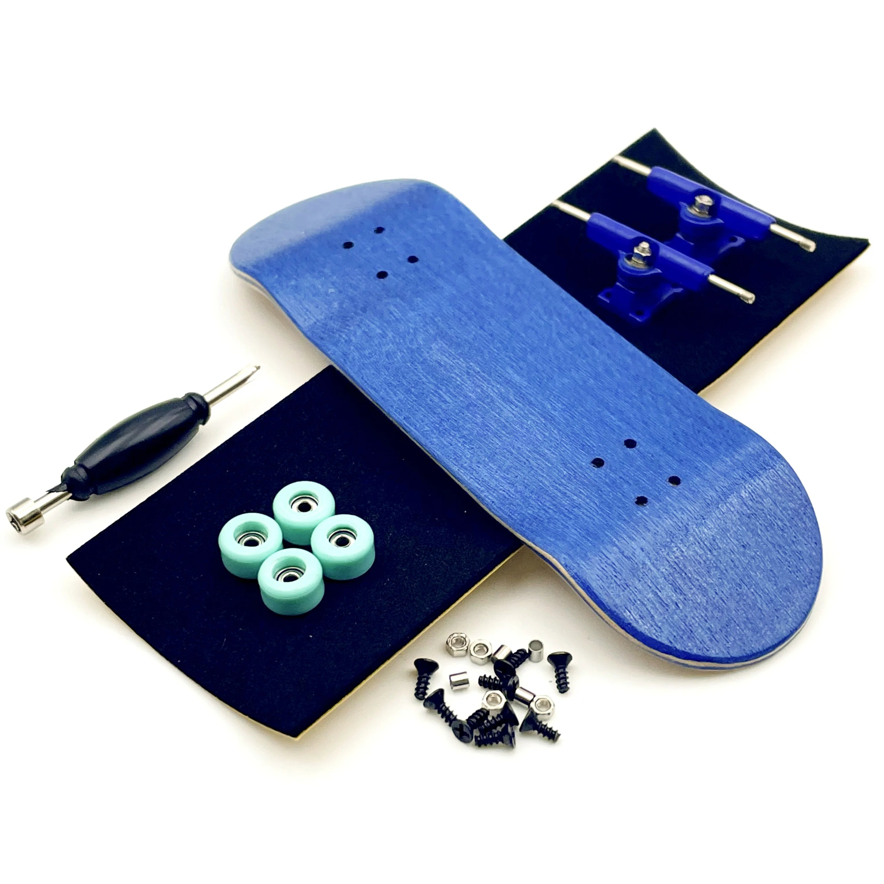 32mm Fingerboard Set with Maple Wooden Deck Metal Trucks Bearing Wheels