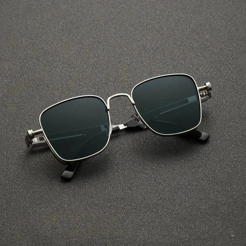 New Vintage Hip Hop Square Sunglasses Women Men Punk Sun Glasses Eyewear Oculos De Sol for Male Female Metal Frame Glasses