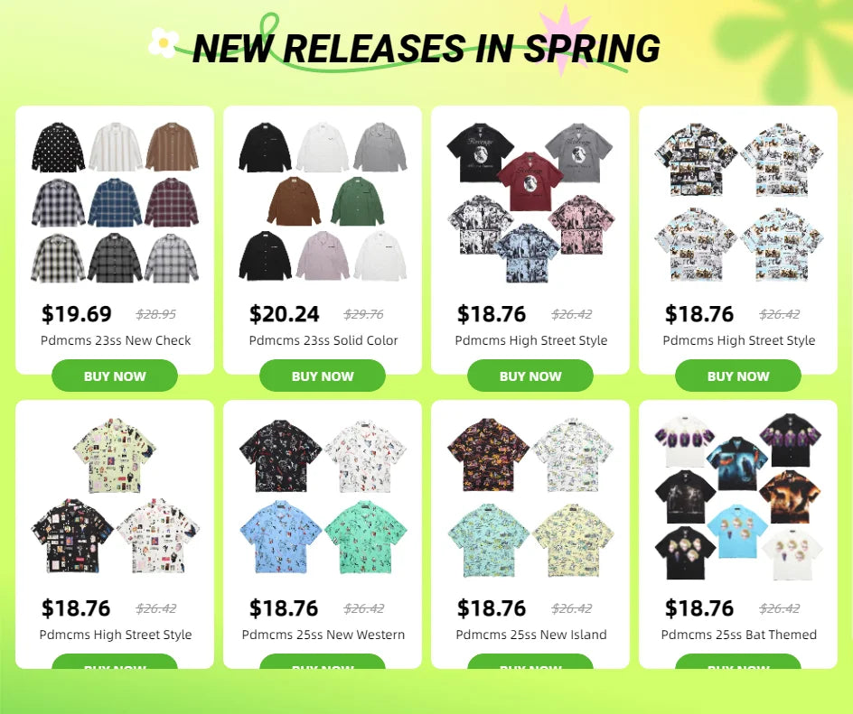 Cashew Flower Peliz Rap Print Hawaiian High Street Style Short Sleeved Synthetic Silk Shirt For Men