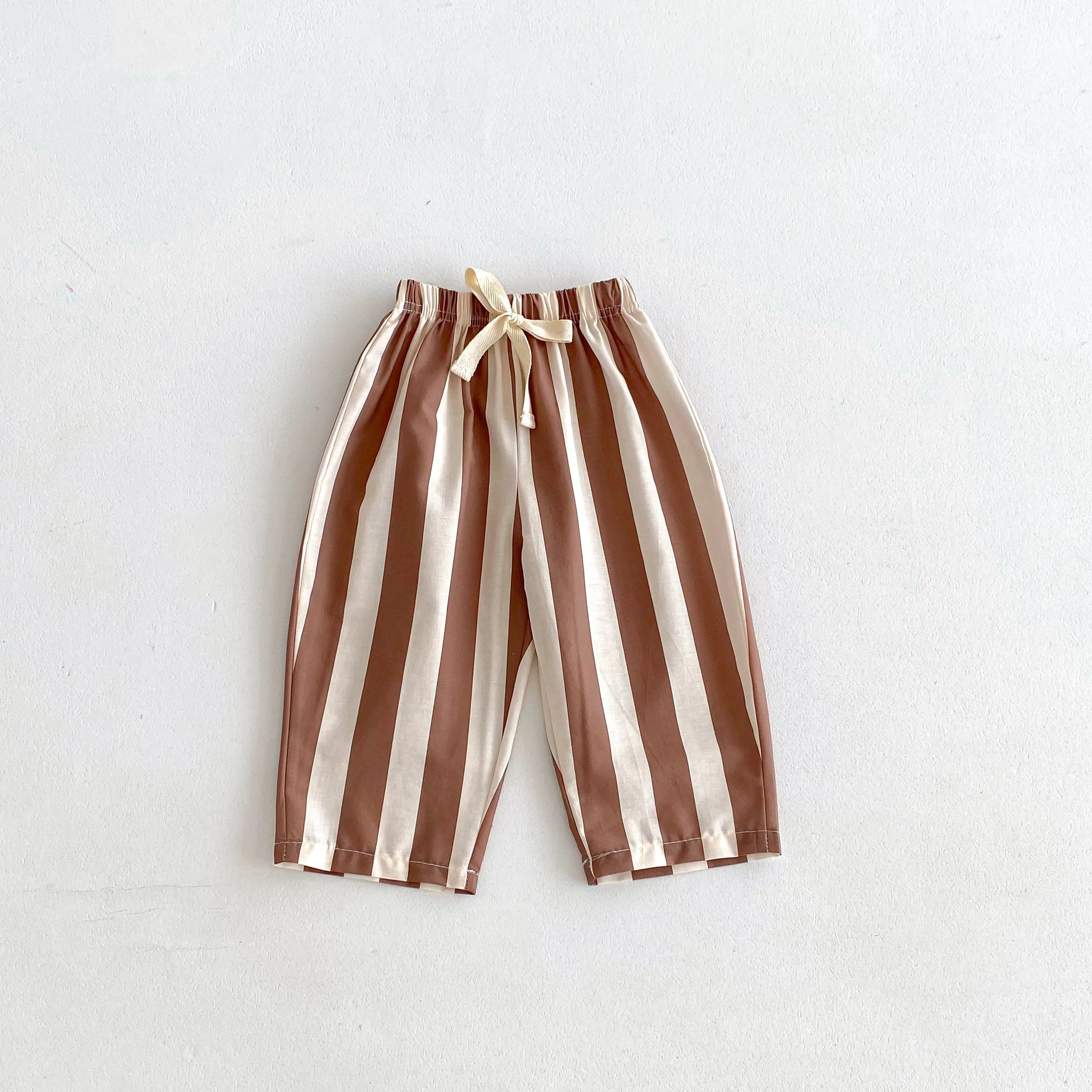 1 2 3 4 5year Old Kids Clothes Striped Harem Pants Fashion Casual Loose Children's Wear Trousers Boys Girls Thin Wide Leg Pant