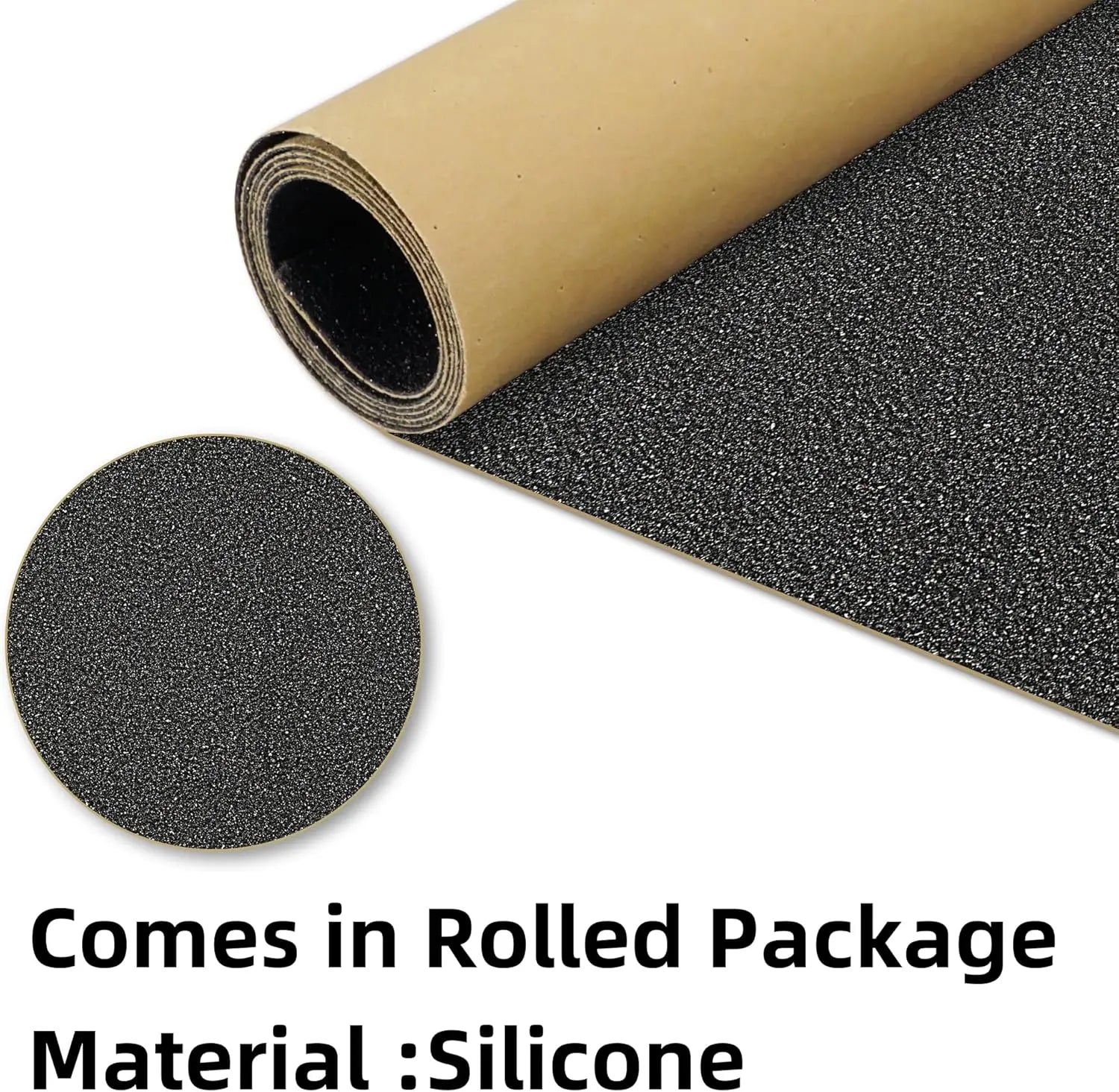 Grip Tape Non Slip Silicone-Carbide Bubble Easy Cut Trim High Strength Sandpaper for Skateboards Scooters