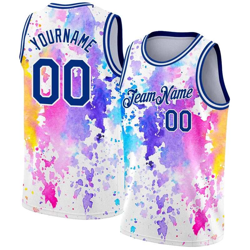 Street Art Neon Graffiti Custom Basketball Vest For Men Hip Hop Streetwear DIY Personality Name Summer Gym Sports Fashion Tank