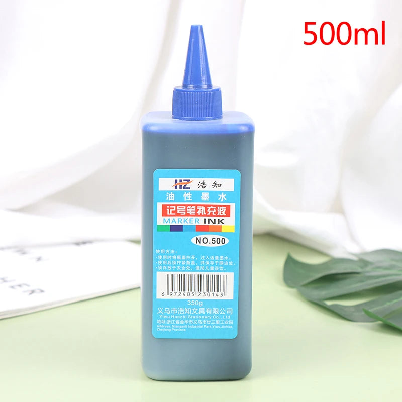 500ml Permanent Dry Graffiti Oil Marking Pen For Marking Pen To Add Ink, Smooth And Easy To Use Stationery