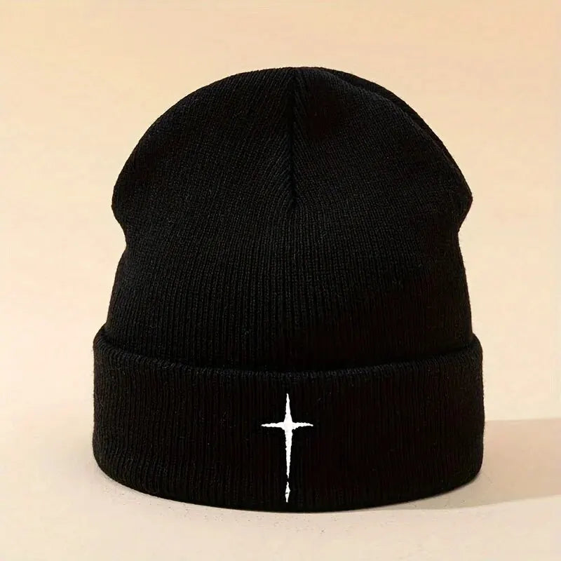 Winter New Beanie Hat For Men and Women Fashion Embroidered Knitted Hat Street Style Hip Hop Hat Outdoor Warm Skiing Hat